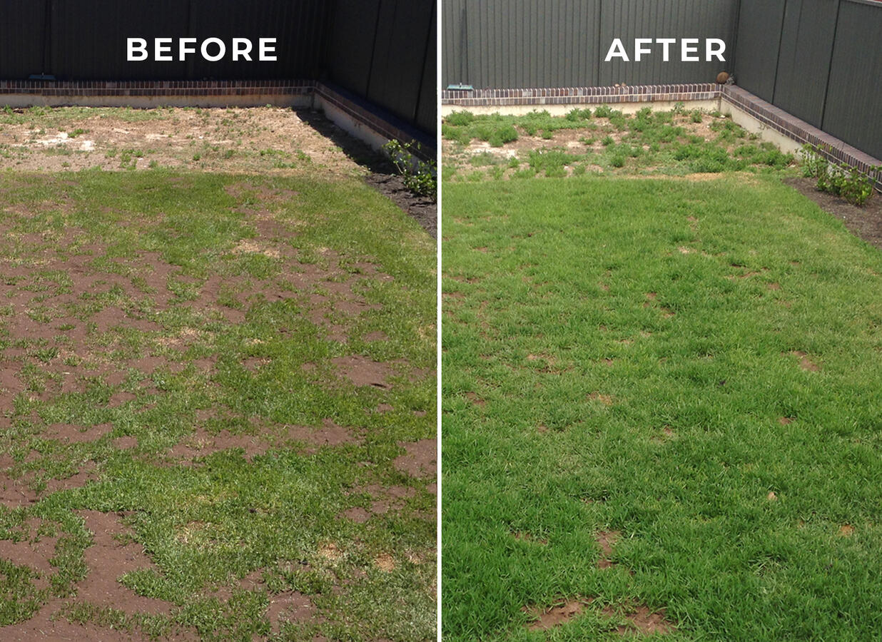 Residential turf laying